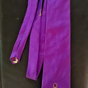 Tommy Hilfiger Men's Purple Silk Tie